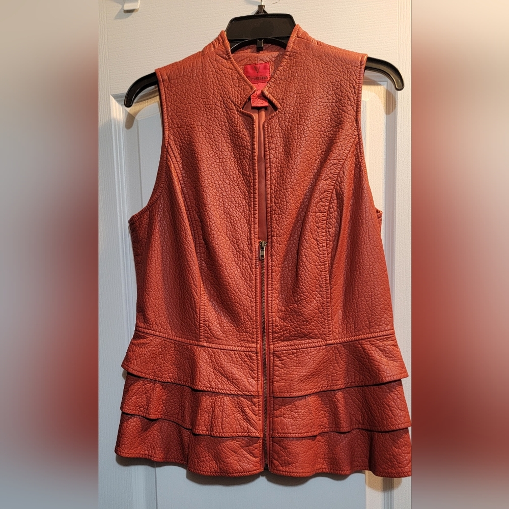 Woman's Cristina vest size large in burnt orange.